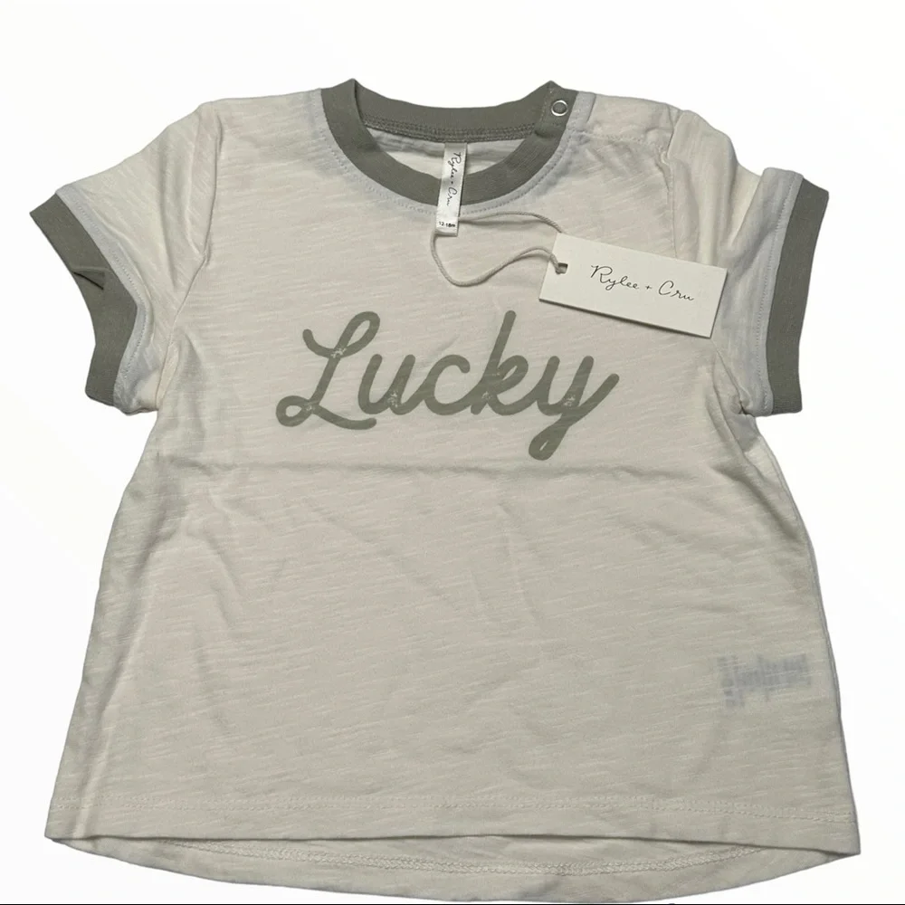 NWT Rylee + Cru Lucky Ringer Tee (12/18 Mo) - Picture 1 of 6